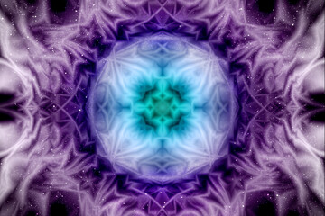 Abstract fantastic background - a fractal of lilac color.