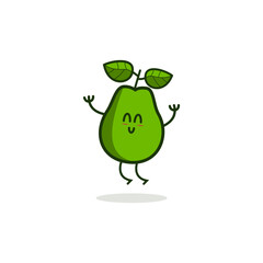Happy guava illustration