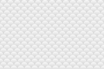 White fish scales or mermaid scales pattern background.
