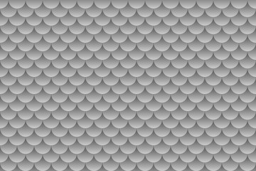 Gray fish scales or roof tiles pattern background.