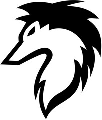 Wolf head icon