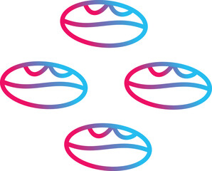 Coffee Beans Vector Icon