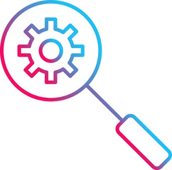 Unique Search Engine Optimizati Vector Icon
