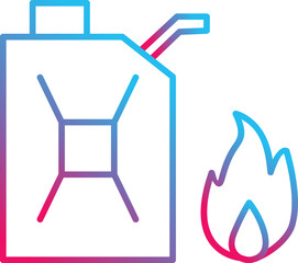 Unique Fuel to Fire Vector Icon
