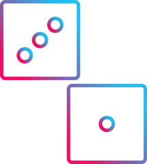 Unique Dice Vector Icon