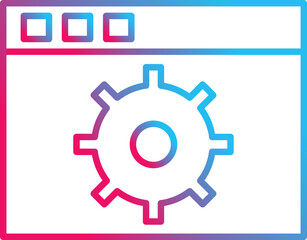 Unique Settings Vector Icon