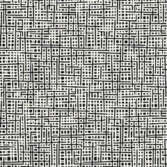 Fototapeta premium Vector seamless pattern. Free form organic shapes. Stylish structure of natural square spots. Hand drawn abstract background. Can be used as swatch in Illustrator. Monochrome spotty print.
