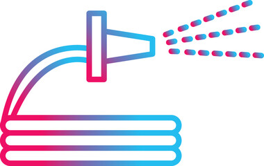 Unique Spraying Water Vector Icon