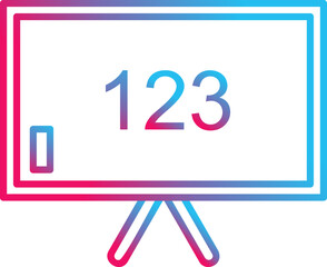 Unique Classroom Board Vector Icon