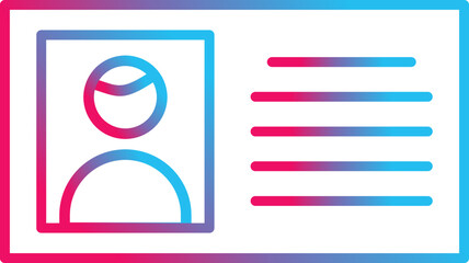 Male Profile Vector Icon