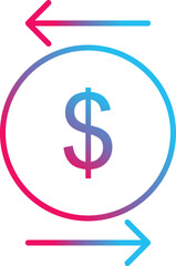 Unique Transcation Vector Icon