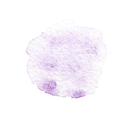 Watercolor texture background. Purple sky cloud. Hand drawing art. Vintage backdrop banner. Aquarelle ground paper. Abstract navy wet image. Impression stain round template