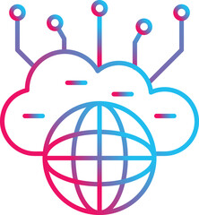 Computing Cloud Icon