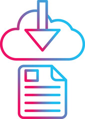 Obraz premium File Download Icon