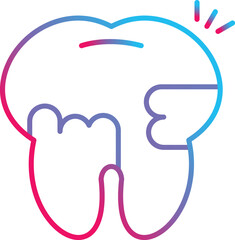 Toothache And Plaque Icon