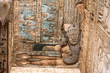 Temple of Dendera in Qena, Egypt