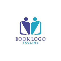 Fototapeta premium PEAOPLE BOOK LOGO DESIGN