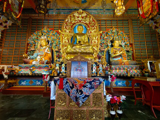 17 June 2022, Gangtok, Sikkim, Ranka (Lingdum or Pal Zurmang Kagyud), Golden Temple, Monastery in Gangtok.