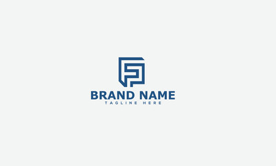 Logo design letter FP . Elegant modern. Vector template.