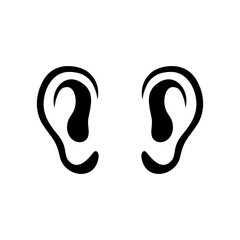 black ear vector 