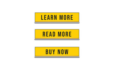 Call to action buttons collection. Download, read more, buy now signs.