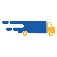 Fast shipping delivery truck
