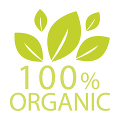  Organic products sticker, label, badge and logo