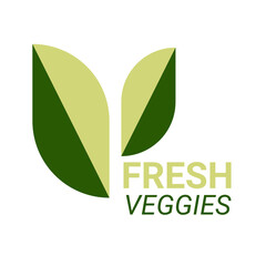 Vegetable and healthy food logo template