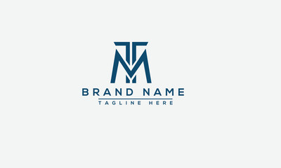 Logo design letter MT . Elegant modern. Vector template.