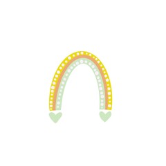 illustration of an background, cute rainbow 