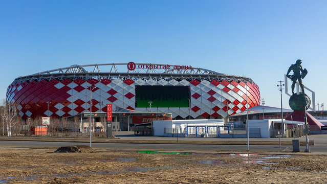 April 9, 2018, Moscow, Russia. The stadium of the Spartak football