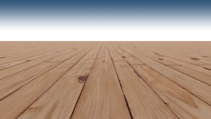 A 3d rendering image of wooden floor