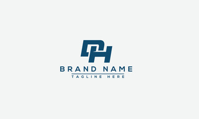 Logo design letter DH . Elegant modern. Vector template.