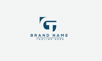 Logo design letter GT . Elegant modern. Vector template.