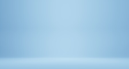 Blank Wall for mockup, empty Soft Blue Aesthetic background.