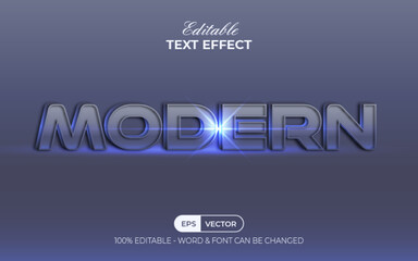 Modern text effect style. Editable text effect.