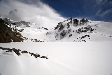 Fotobehang Cerro Chaltén Hiking at El Chalten, Patagonia, Argentina
