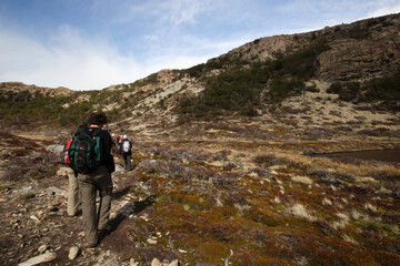 Fototapeta premium Hiking at El Chalten, Patagonia, Argentina