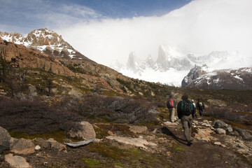 Hiking at El Chalten, Patagonia, Argentina