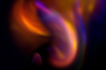   neon bokeh blurred  orange blue and pink abstrakt light wave template copy space black background web net internet  art design 