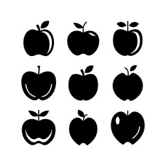 apple icon or logo isolated sign symbol vector illustration - high quality black style vector icons
