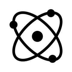 atom icon or logo isolated sign symbol vector illustration - high quality black style vector icons
