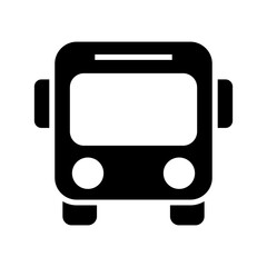 bus icon or logo isolated sign symbol vector illustration - high quality black style vector icons
