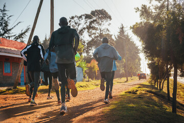 Marathon preparation in Kenya, in the City of Iten, home of champions. Sports photography, running...