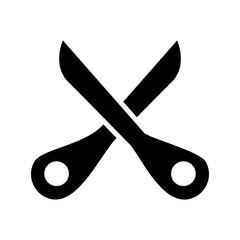 cut icon or logo isolated sign symbol vector illustration - high quality black style vector icons
