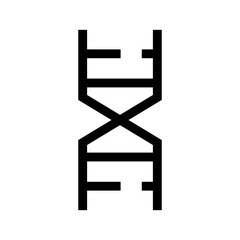 dna icon or logo isolated sign symbol vector illustration - high quality black style vector icons
