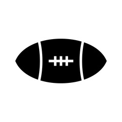 Ball American Football icon or logo isolated sign symbol vector illustration - high quality black style vector icons
