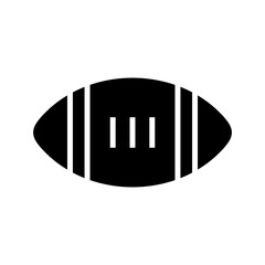 Ball American Football icon or logo isolated sign symbol vector illustration - high quality black style vector icons
