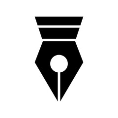 fountain pen icon or logo isolated sign symbol vector illustration - high quality black style vector icons
