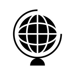 globe icon or logo isolated sign symbol vector illustration - high quality black style vector icons
